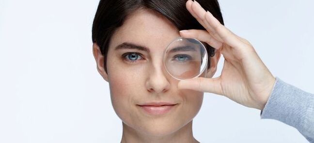For the purposes of correction of vision, it is possible to use hard lenses